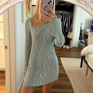 Zara Blue Sweater Dress